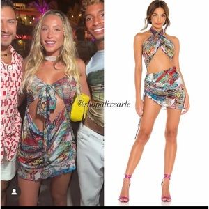 Kim shui paisley wrap dress